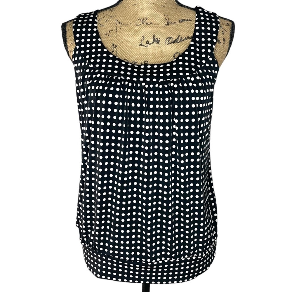 Byer California Sleeveless Polkadot Blouse